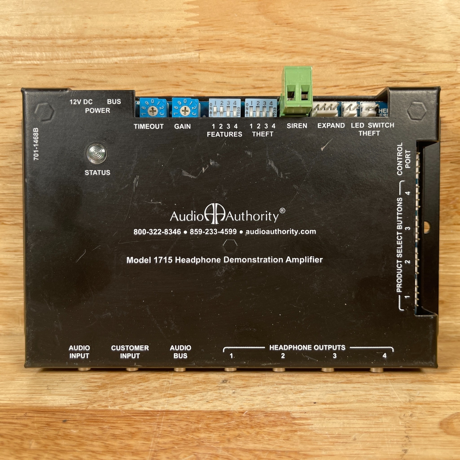 Audio Authority 1715 Ultra High Performance Headphone Demonstration Amplifier