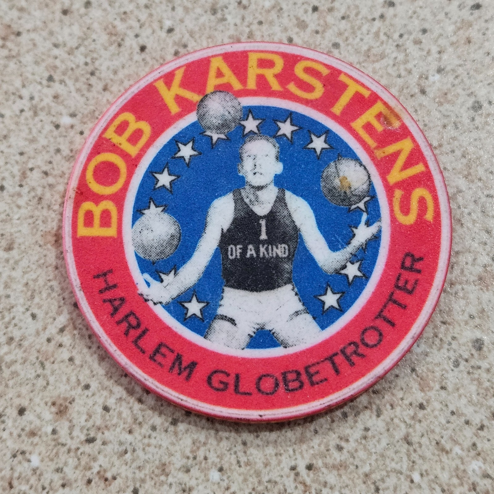 1997 Bob Karstens Harlem Globetrotter Gaming Times Collectibles Show Promo Chip