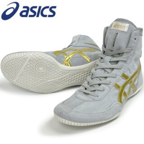 ASICS Wrestling Boxing Shoes 1083A001 Liner Sports Custom Gray Gold Silver US10