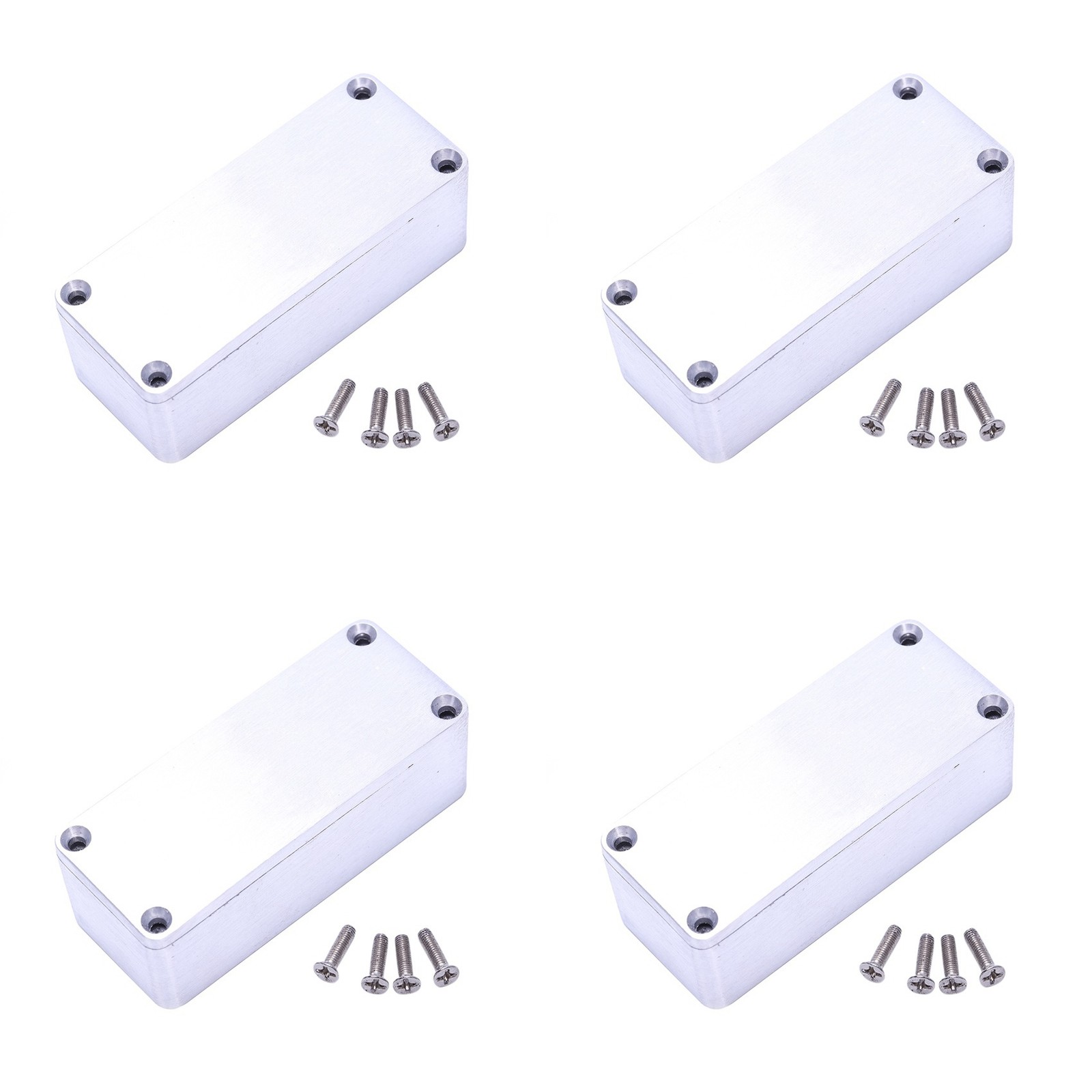 4 Pcs Aluminum Stomp Box Effects 1590A  Pedal Enclosure for Guitar R6R97920