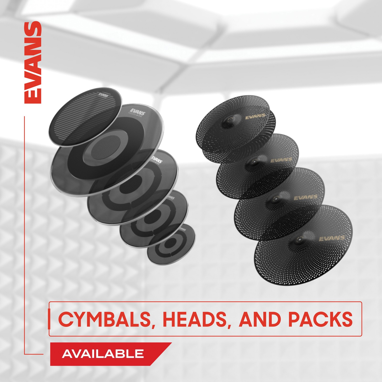 EVANS dB One Tompack, Rock (10 inch, 12 inch, 16 inch)
