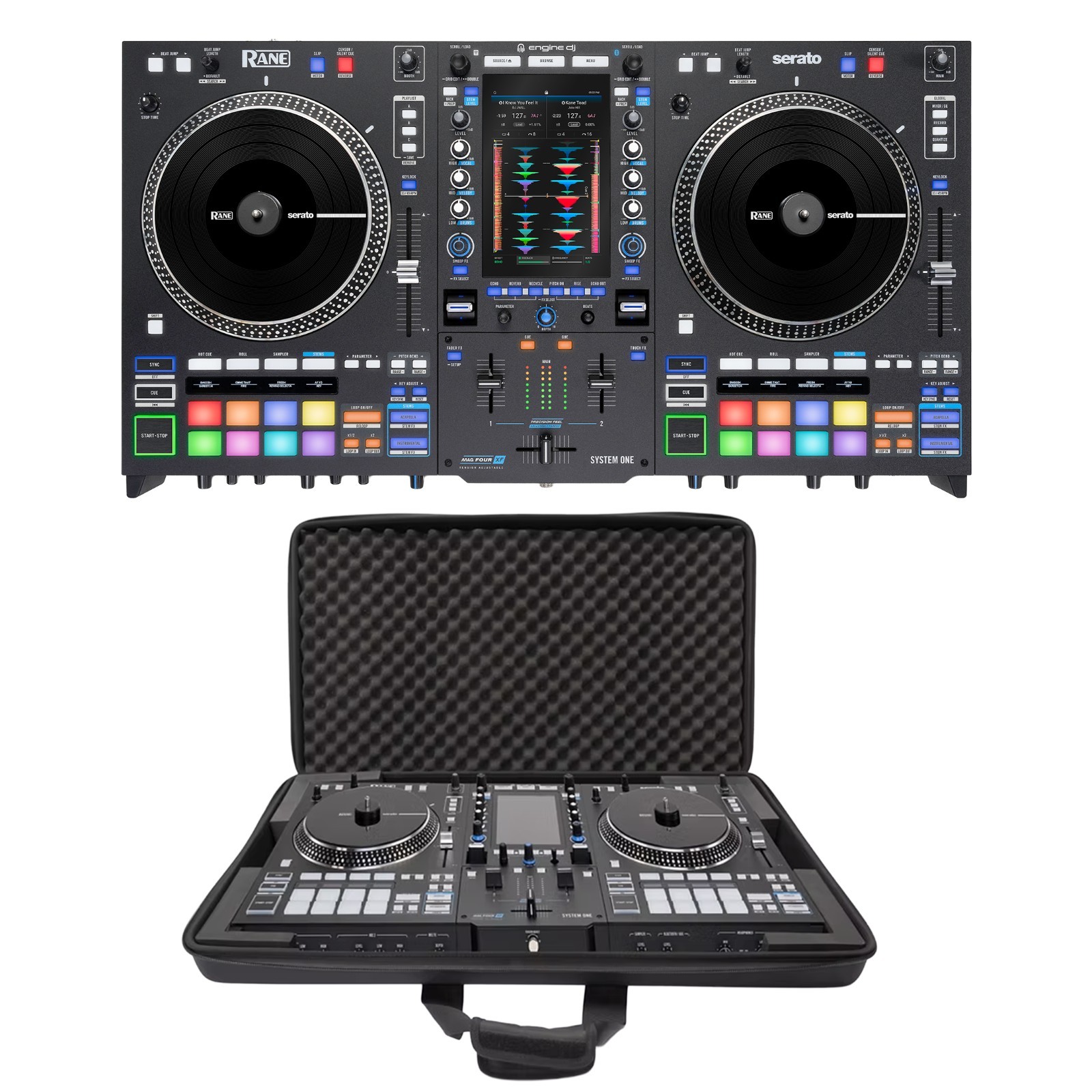 RANE SYSTEM ONE All-in-One Standalone Motorized DJ System W/ Magma CTRL Case