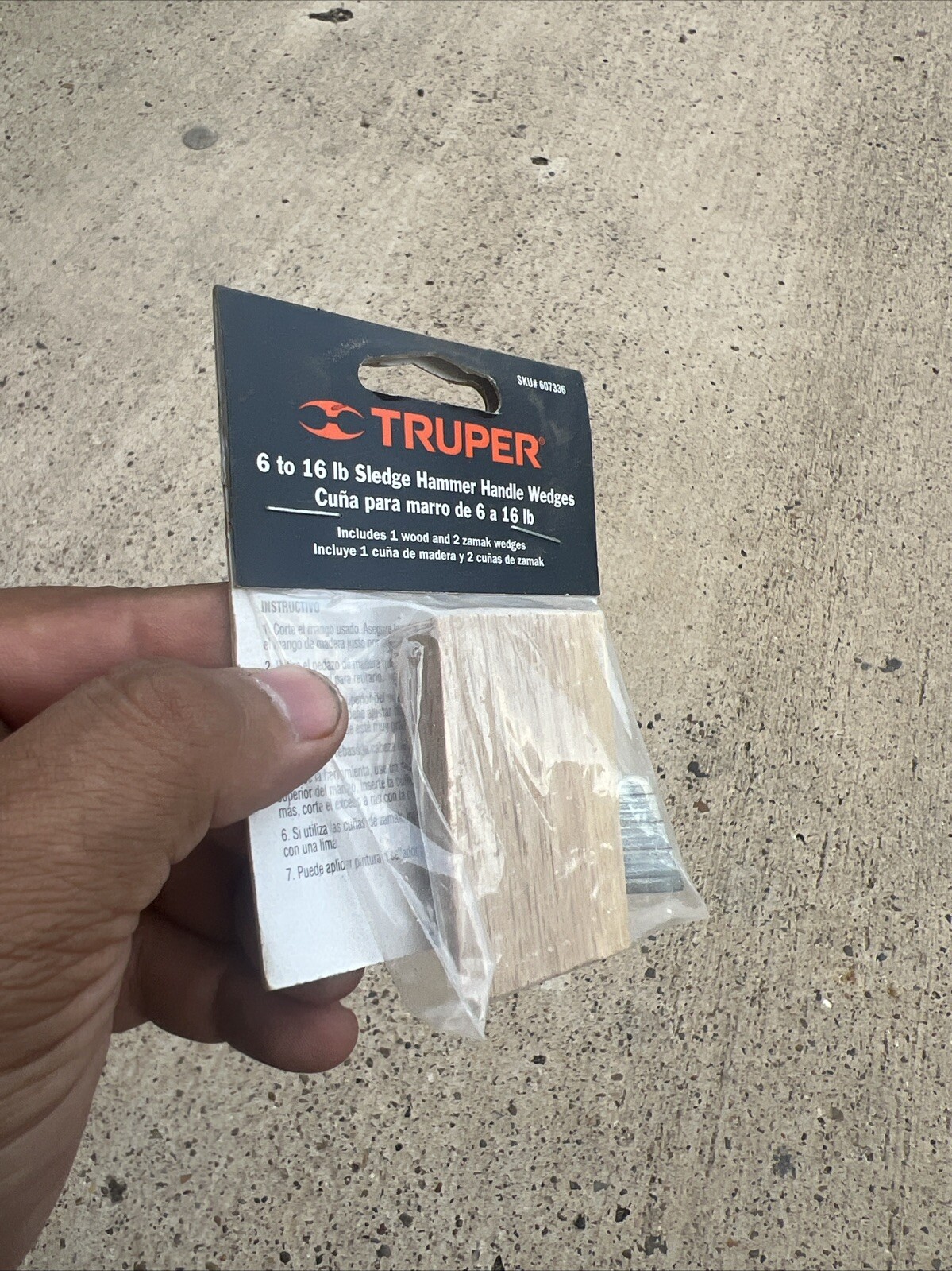 TRUPER- Sledge Hammer Handle Wedge Pack 6-16lb - New In Package