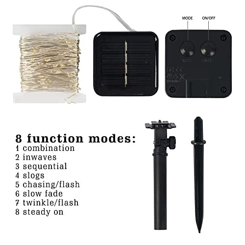 Solar String Lights Outdoor, Total 80FT 240LED Solar Powered 2 Pack Multicolor