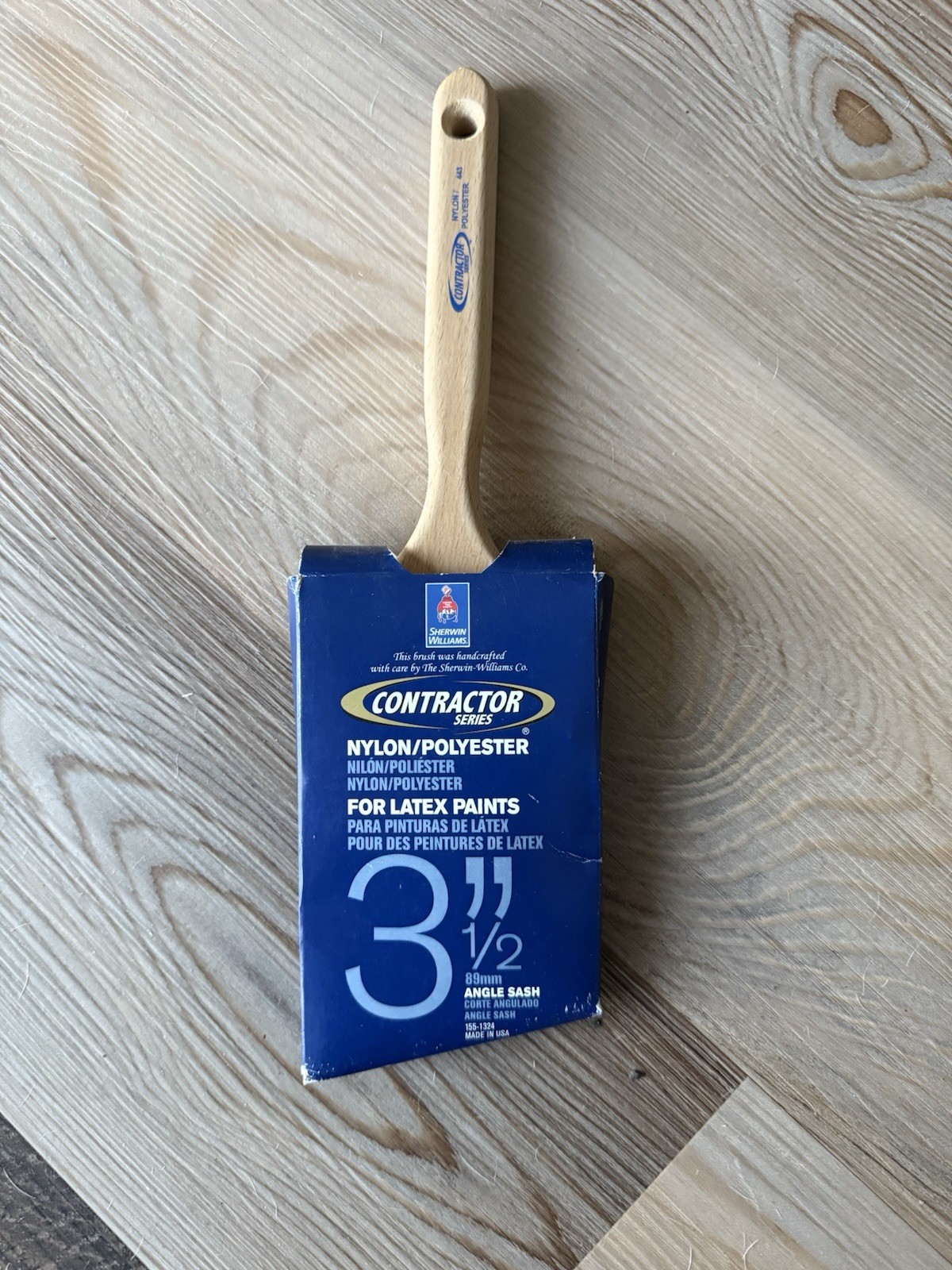 Sherwin-Williams Contractor series 3.5" Nylon/Polyester Angle LATEX Paint Brush