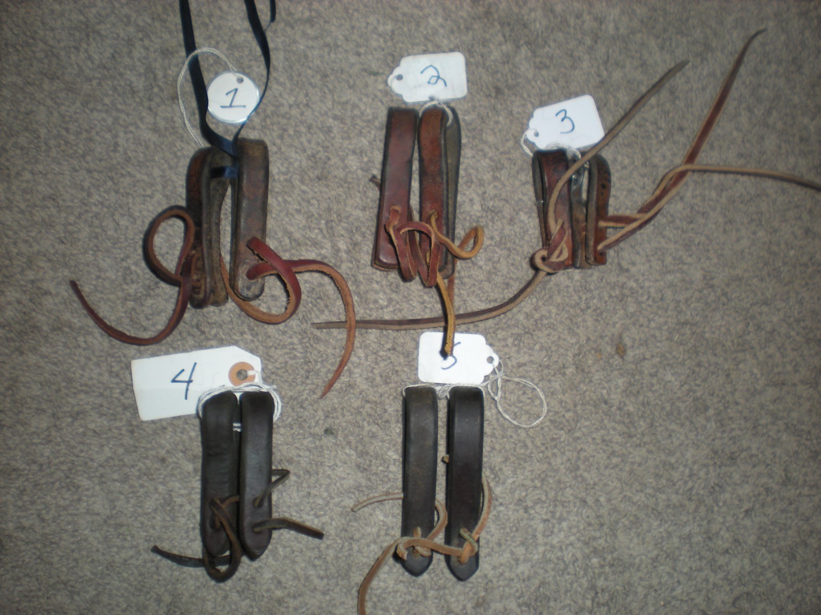 Nice Hermann Oak Amish Leather Western Water Loops for Reins Horse Tack Pick 1
