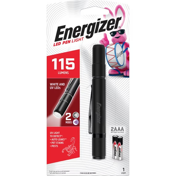 Energizer 115 Lumens LED Pen Light Pocket Flashlight