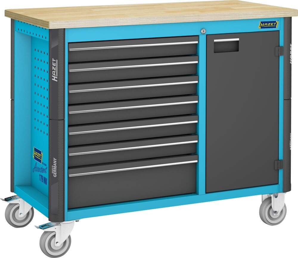 Hazet distributor workbench drawers flat: 6x76x522x398mm high: 1x161x