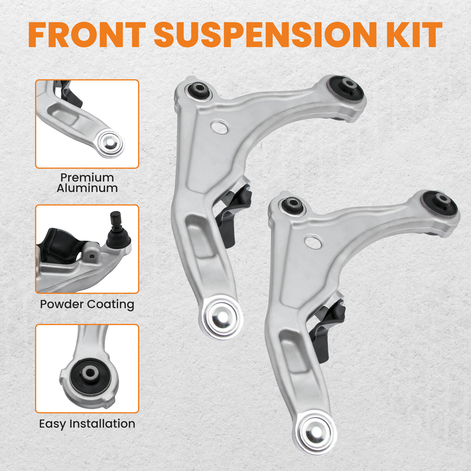 12pcs Front Lower Control Arm w/Ball Joints Tie Rod for Nissan Maxima 2009-2014