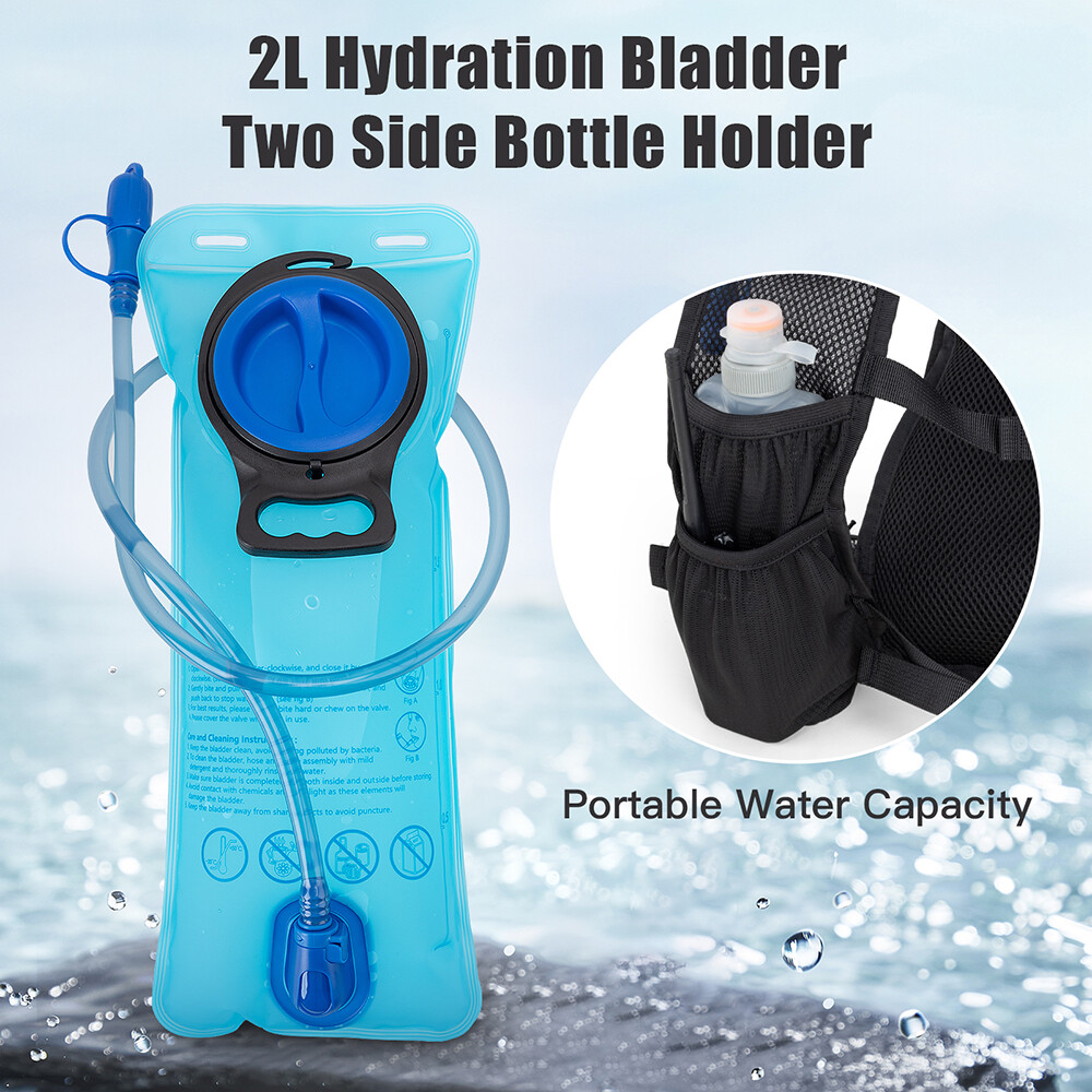 Running Vest Lightweight for Men: Hydration Backpack with 2L Water Bladder