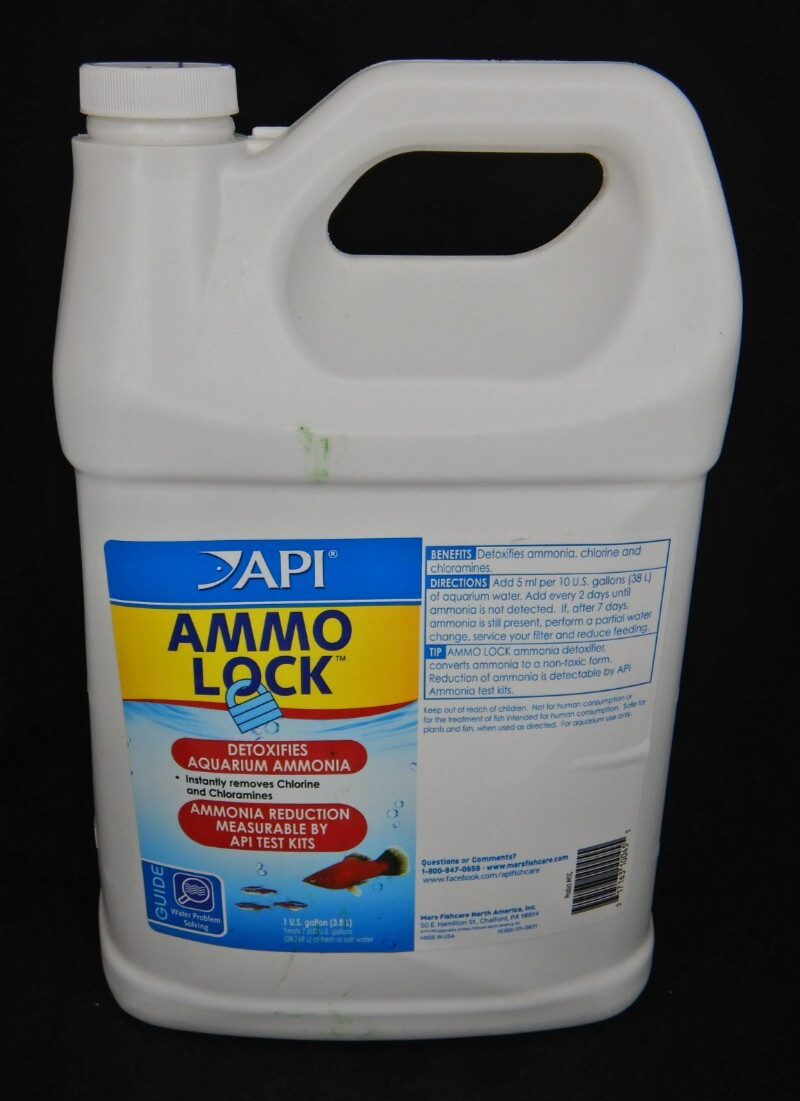 API Ammo Lock Freshwater and Saltwater Aquarium Ammonia Detoxifier 1-Gallon