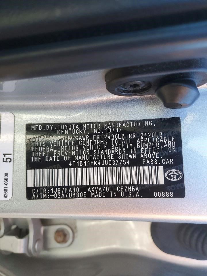 CAMRY 2018 Transmission Shift 2114534