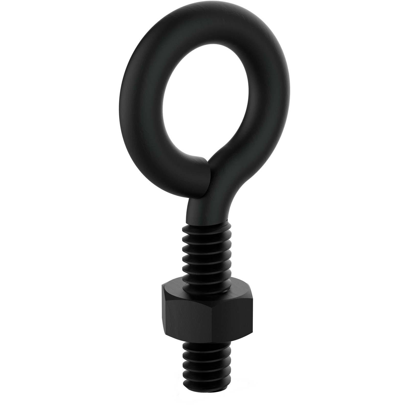 Eye Bolt 1/4" D X 2" L Storm Shine Steel 80 lb Storm Shine Black