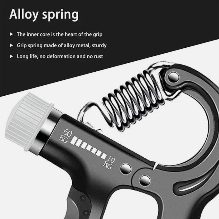 Grip Strengthener Power Trainer 2 Hand Gripper Strength Adjustable Gym Exerciser