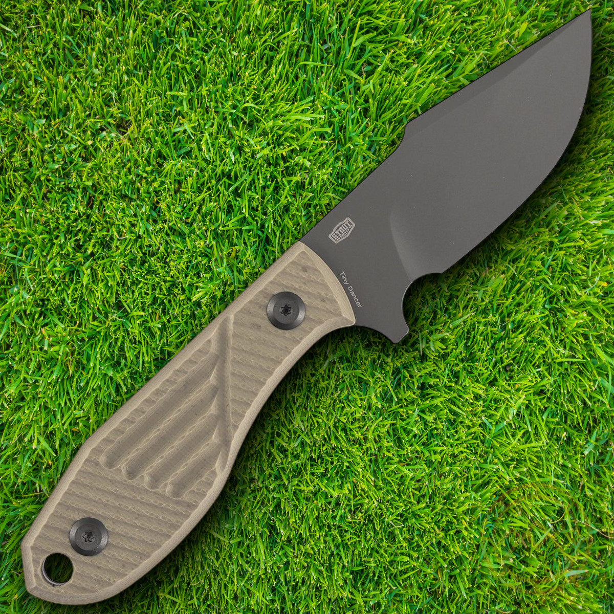 Tenable Knives Tiny Dancer Fixed Knife 3.25" D2 Tool Steel Blade G10 Handle