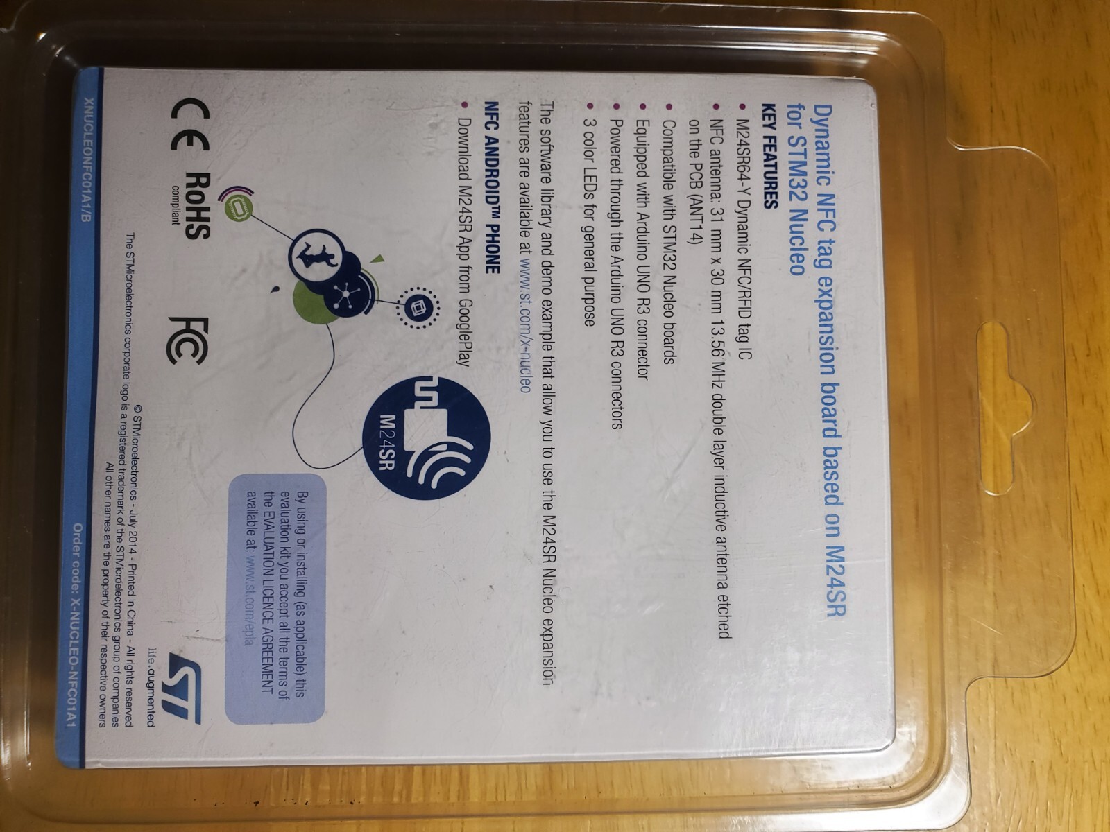 M24SRSt Microelectronics Nucleo Expansion Board