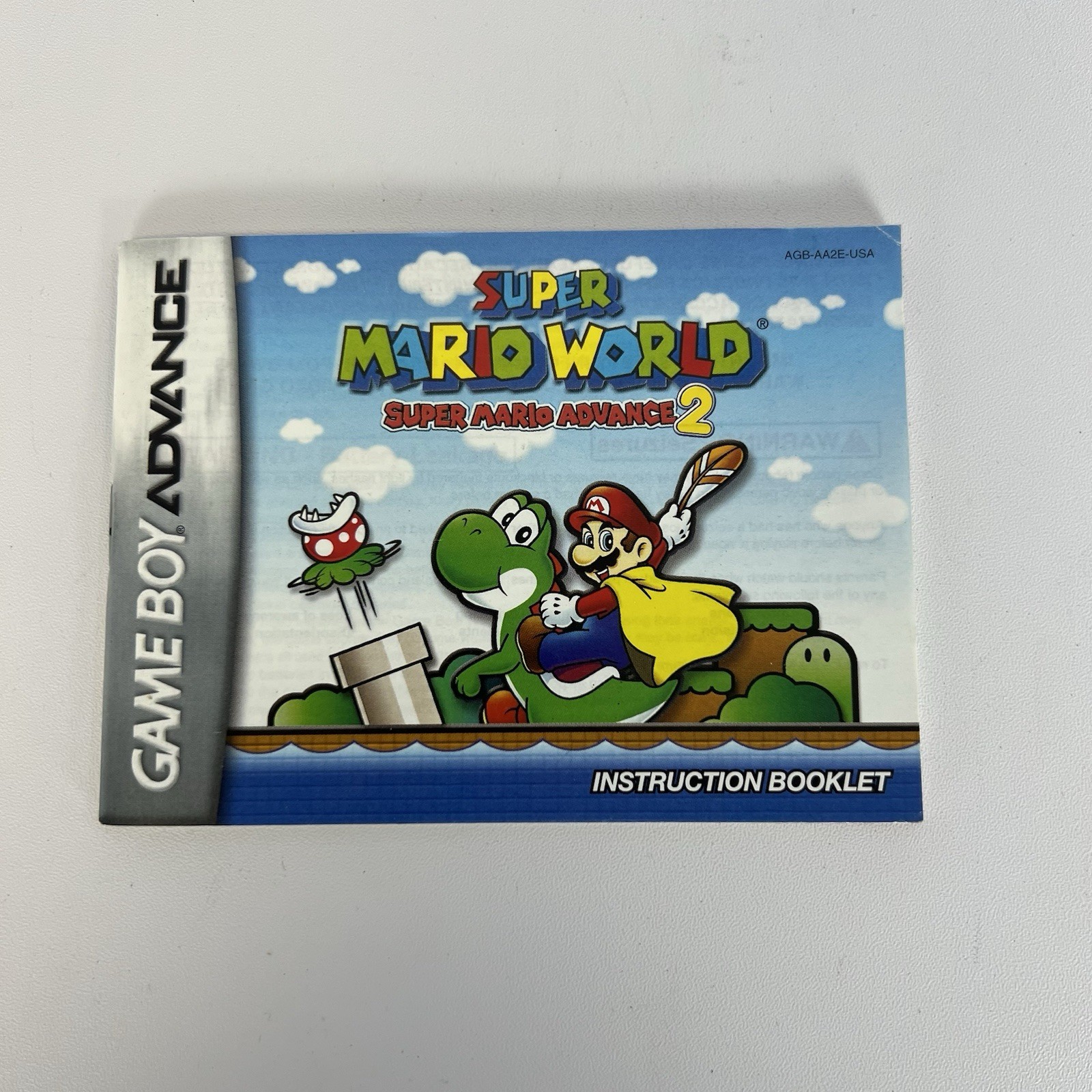 Super Mario World Mario Advance 2 Game Boy Advance Instruction Manual Booklet