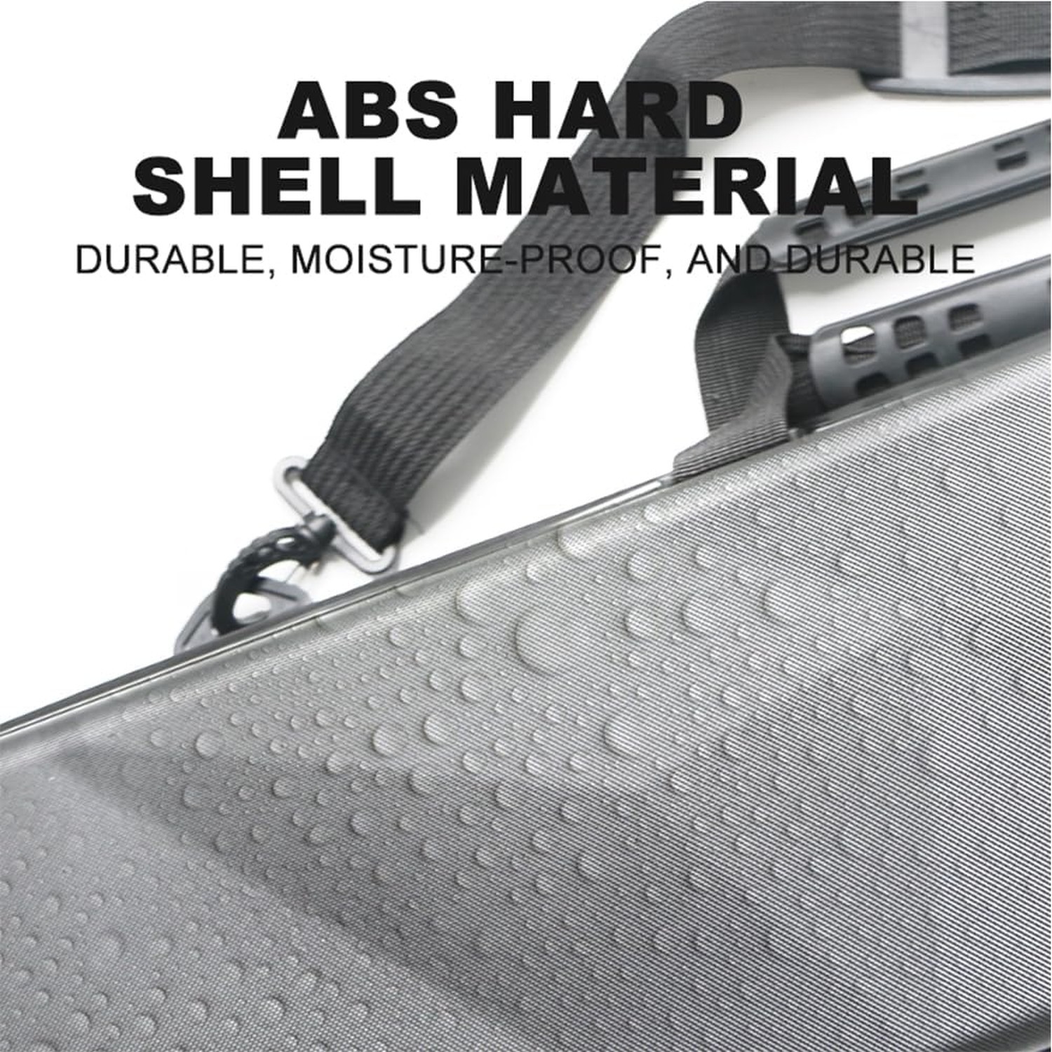 ABS Material Hard Pool Cue Case 2x3 for 1/2 Pool Cues,Durable Construction,Pr...