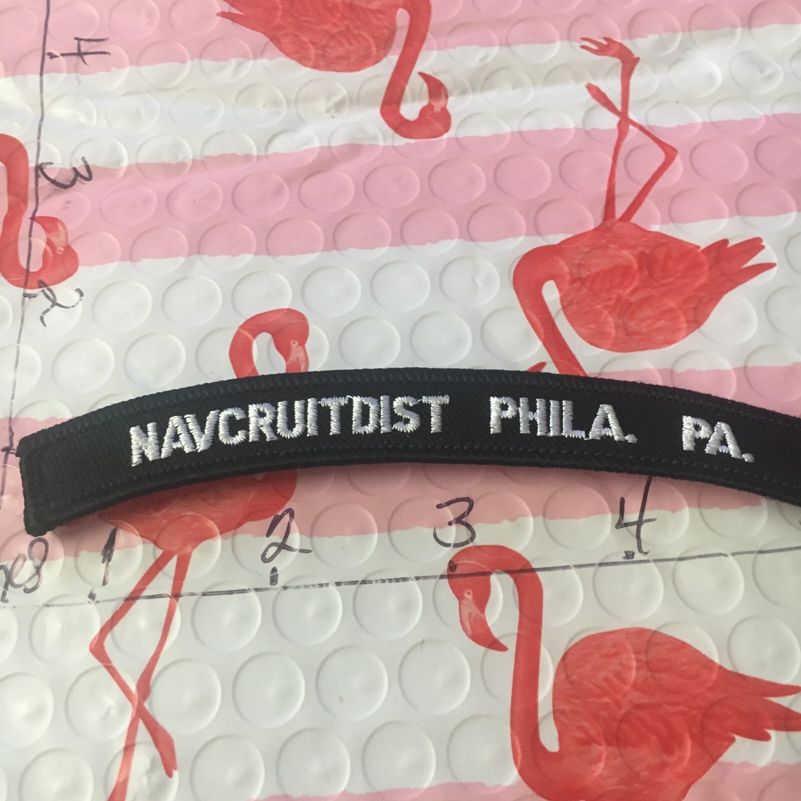 US NAVY SHOULDER STRIP TAB rocker Patch 11/11/23 Navcruitdist Phila. Pa.