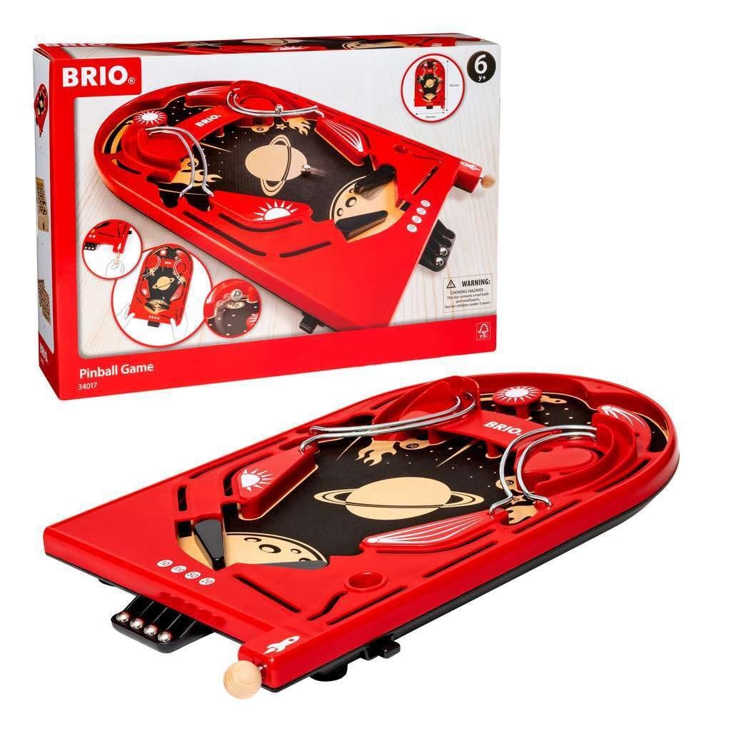 Brio 34017 Pinball Game Classic Tabletop Arcade Fun For Kids And Adults