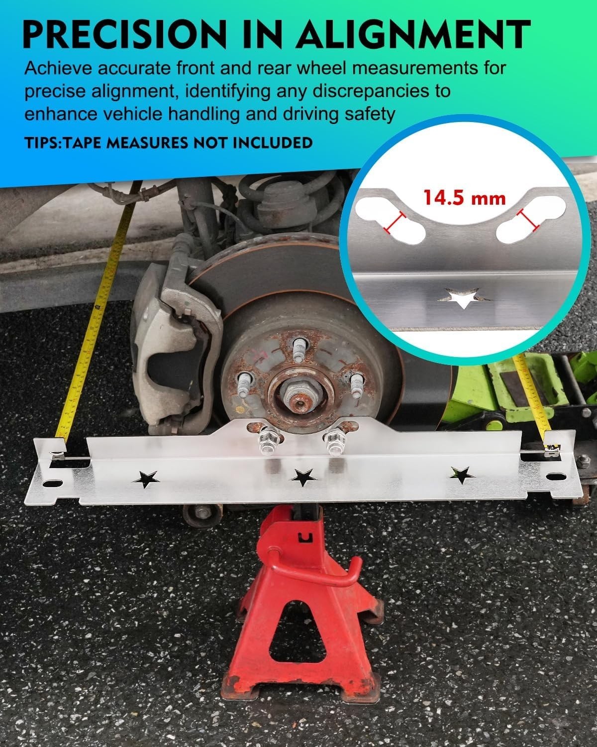 Professional-Grade Stainless Steel Wheel Alignment Tool for Enhanced Stability