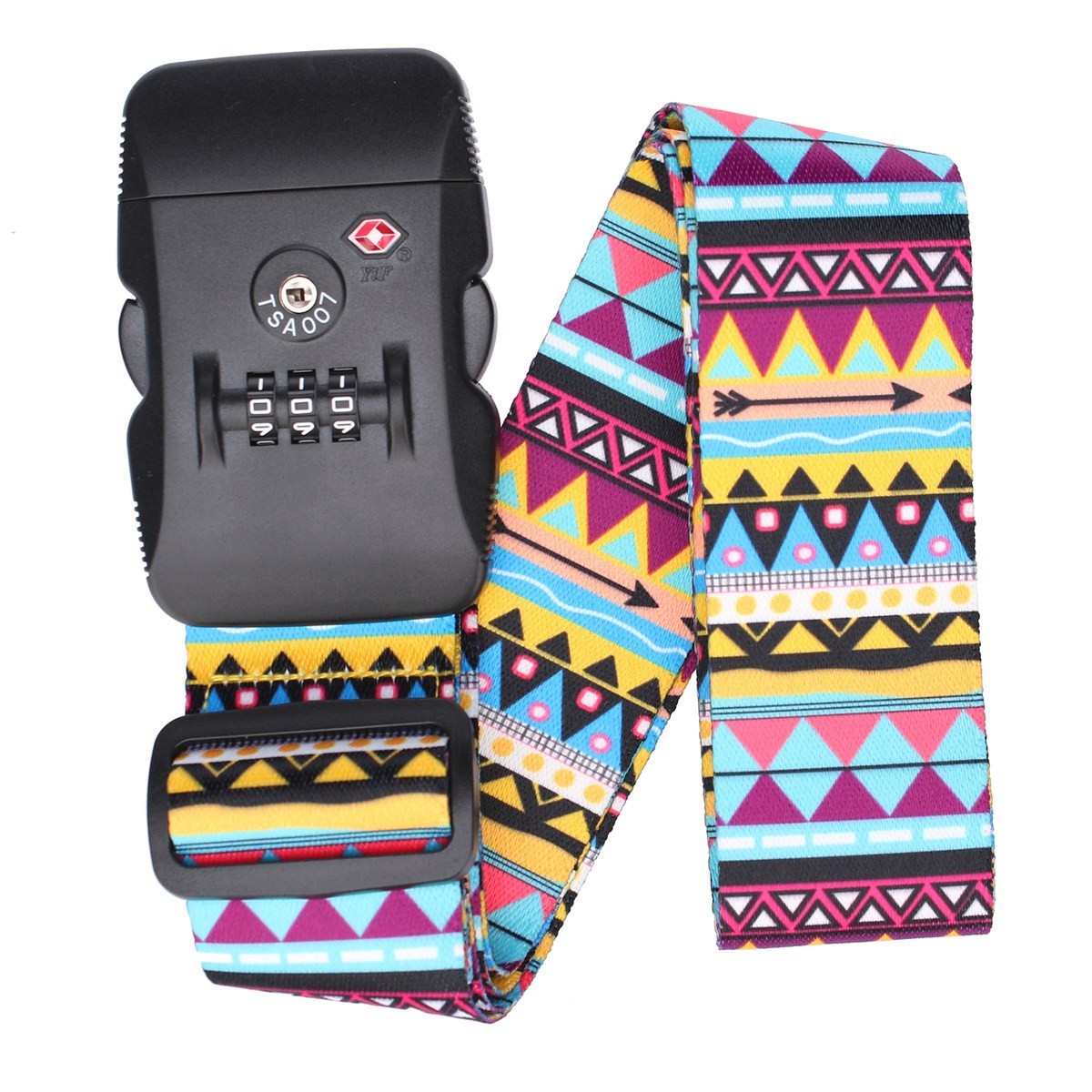 TSA Lock Luggage Strap Adjustable Suitcase Belt Travel Holiday Security 20-28"