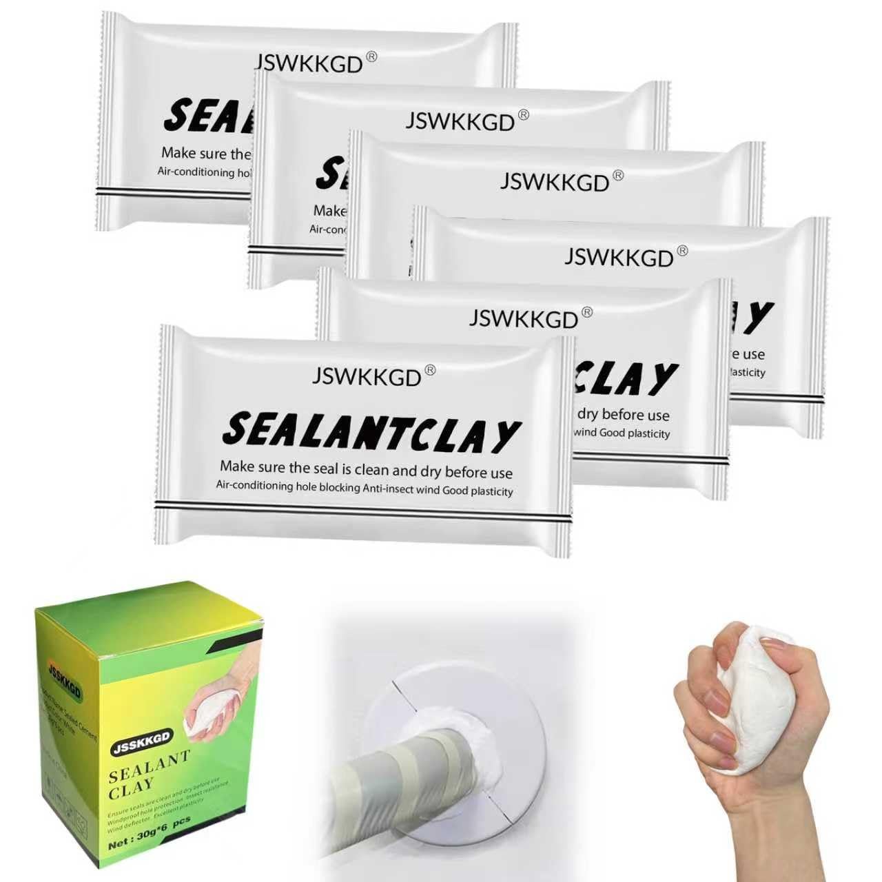 6Pack 2026 Upgraded Sealant Mastic, Fast Drying Repair Sealant Clay, Quick Me...