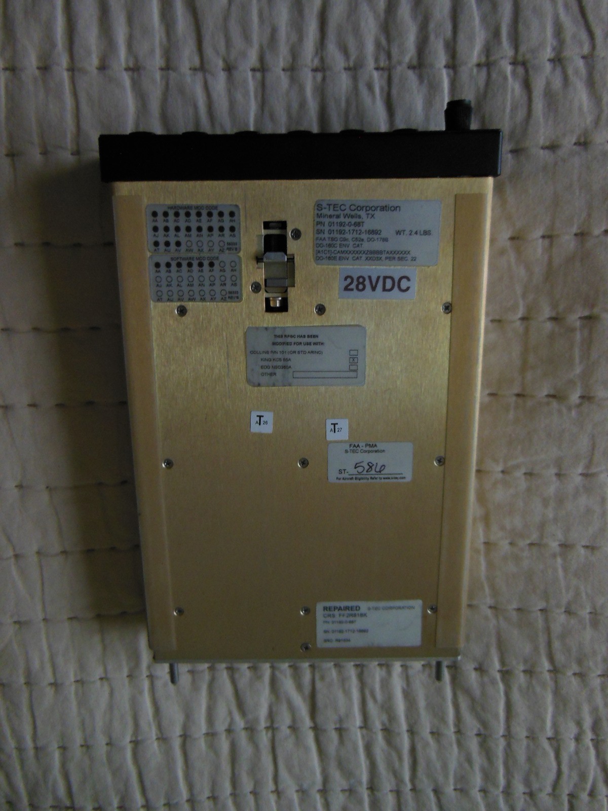 S-TEC 55X Autopilot Controller for Cessna 182Q