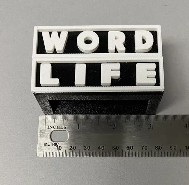 WORD LIFE Knuckles 3d printed custom