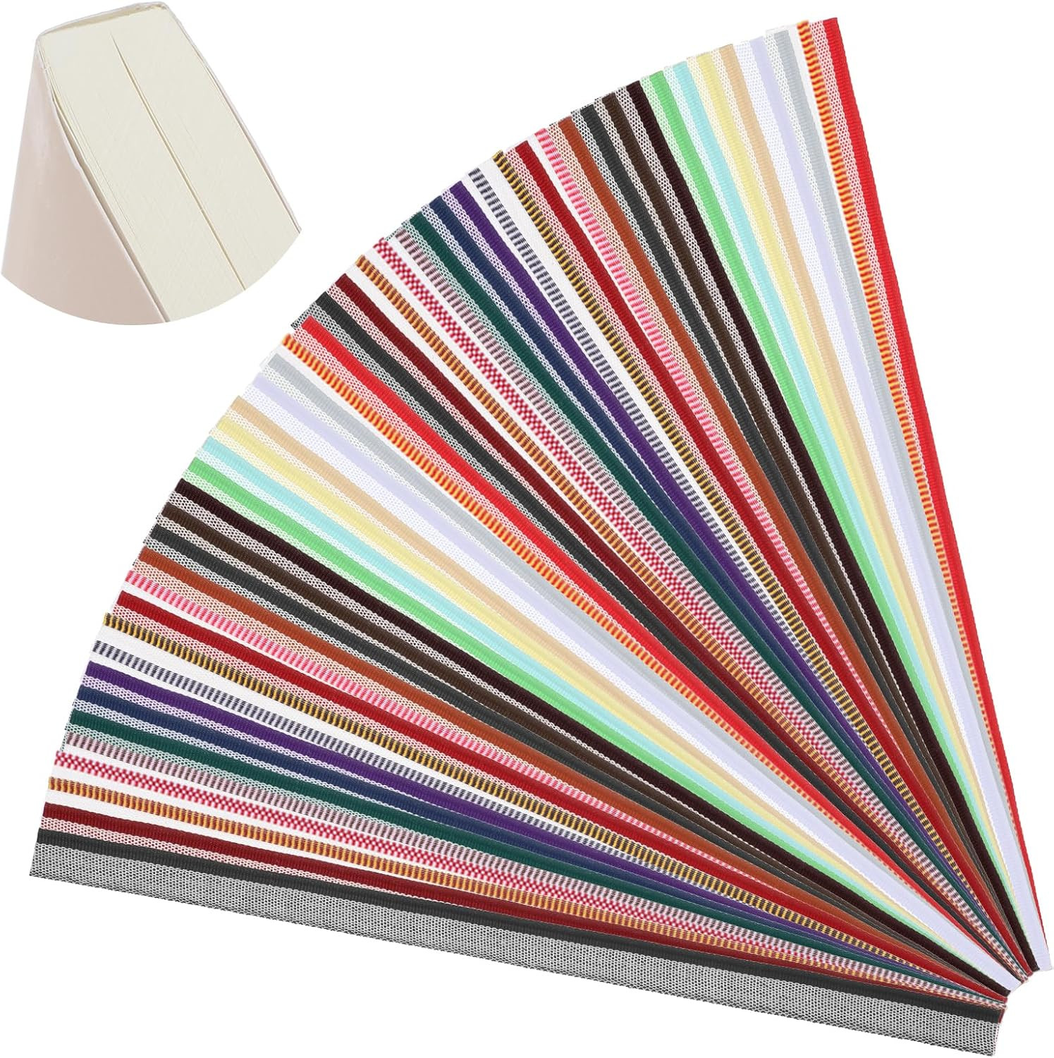 48 Pcs Book Binding Materials 11.8X0.5 Inch Book Binding Headbands Endbands
