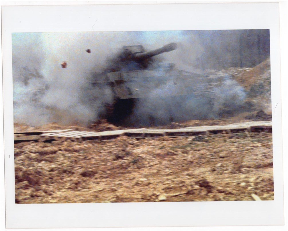 1997 IFOR Bosnia Demolition Serbian T-55 Tank Camp Dobol 8x10 Photo