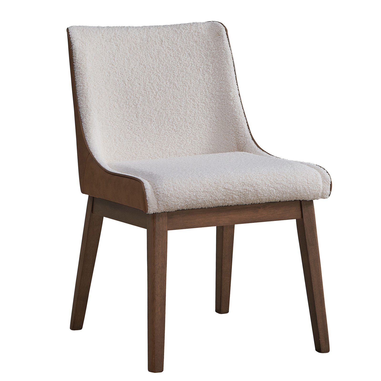 White and Brown Side Chair