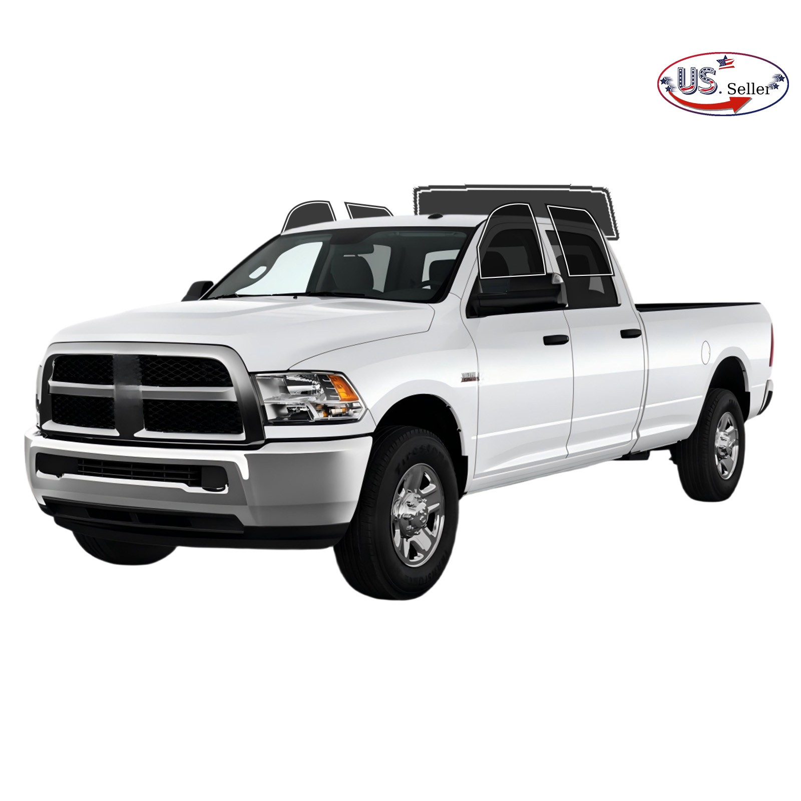 Computerized Custom PreCut 2Ply Window Tint Film Kit For ALL RAM 2500/3500