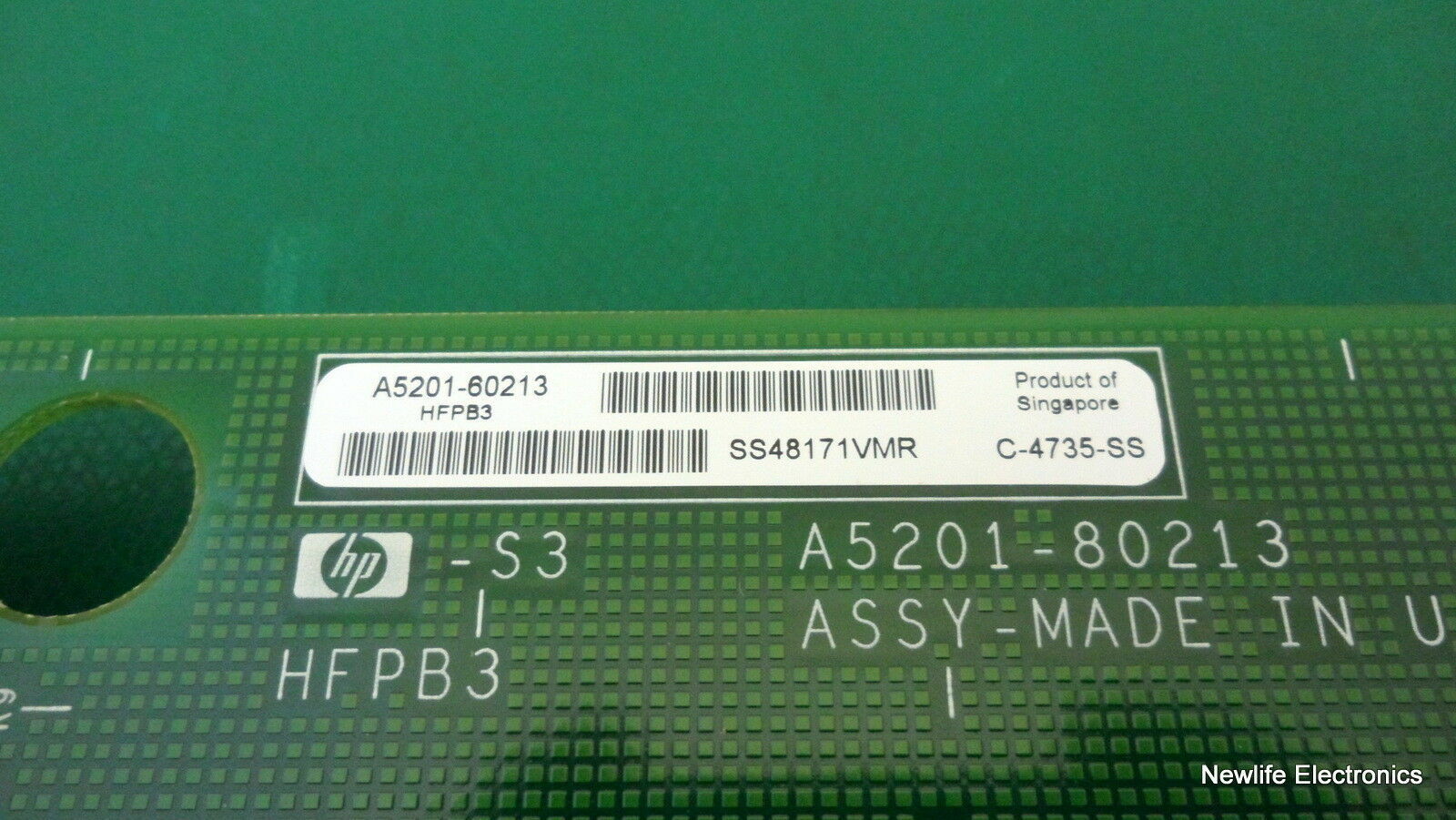 HP A5201-60213 Superdome Front & Rear Control Panel Board Assembly (REV A)