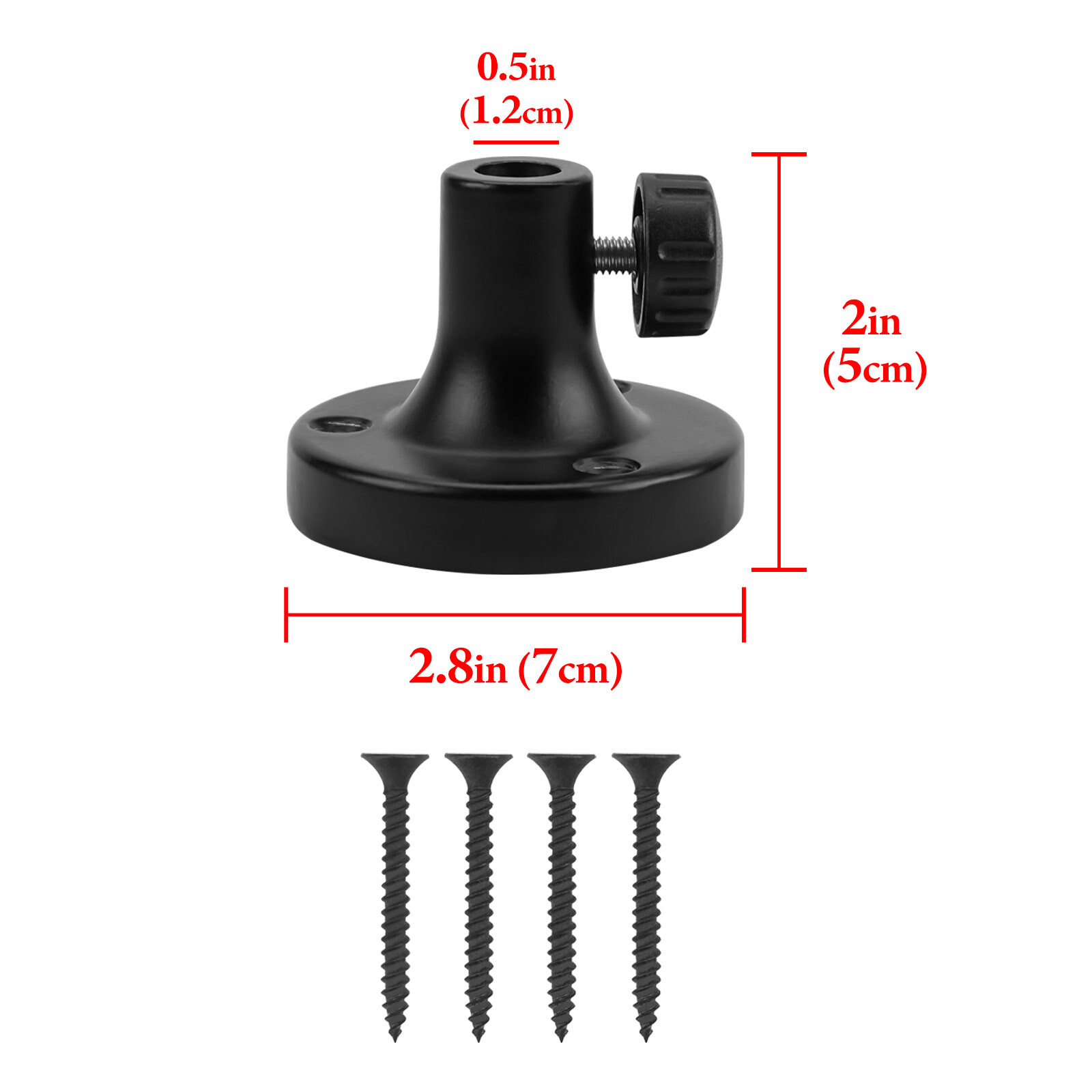 Geekria Microphone Table Flange Mount Adapter, Metal Table Mount Clamp