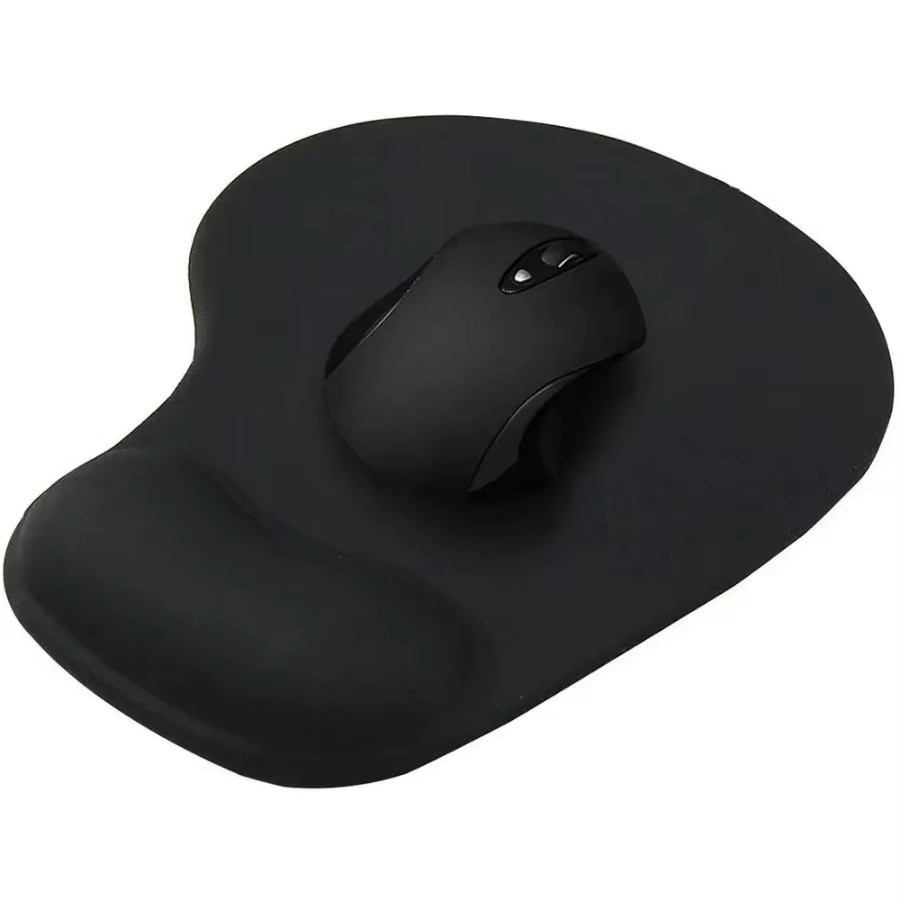 Wireless Mouse with USB Receiver + 2 Ergonomic Mouse Pads 3-in-1 For PC & Laptop