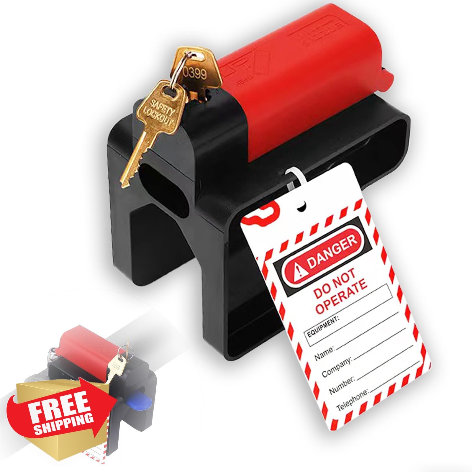 Young Dance Adjustable Ball Valve Lockout OSHA Red Heavy-Duty Nylon 1/4"-2-1/2"