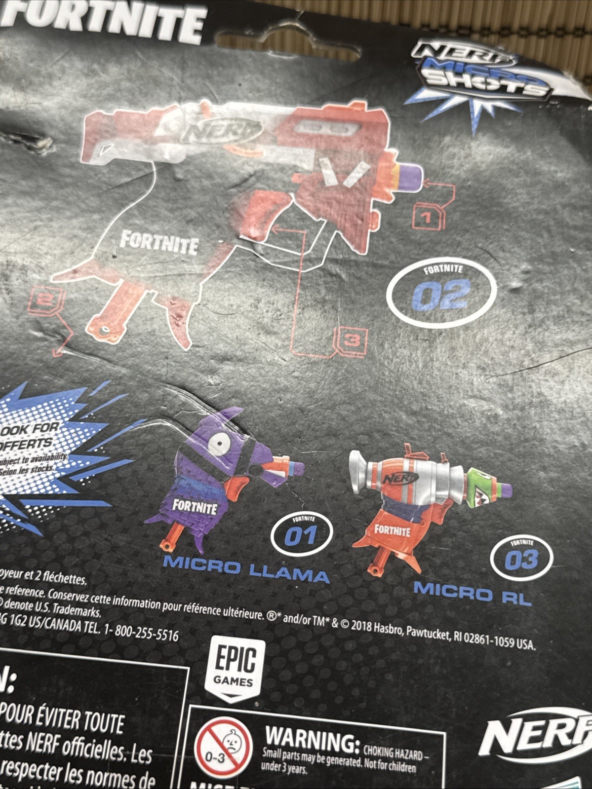 Fortnite Micro TS Nerf MicroShots Dart-Firing Toy