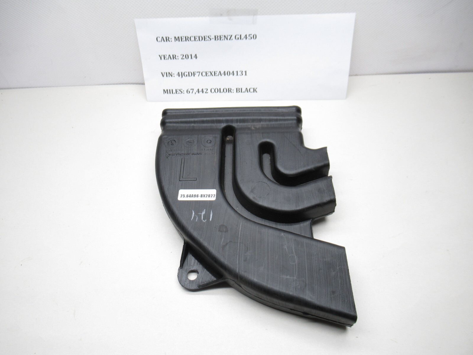 14 Mercedes-Benz GL450 Front Left Dashboard Air Duct Tunnel Vent A1668310346 OEM