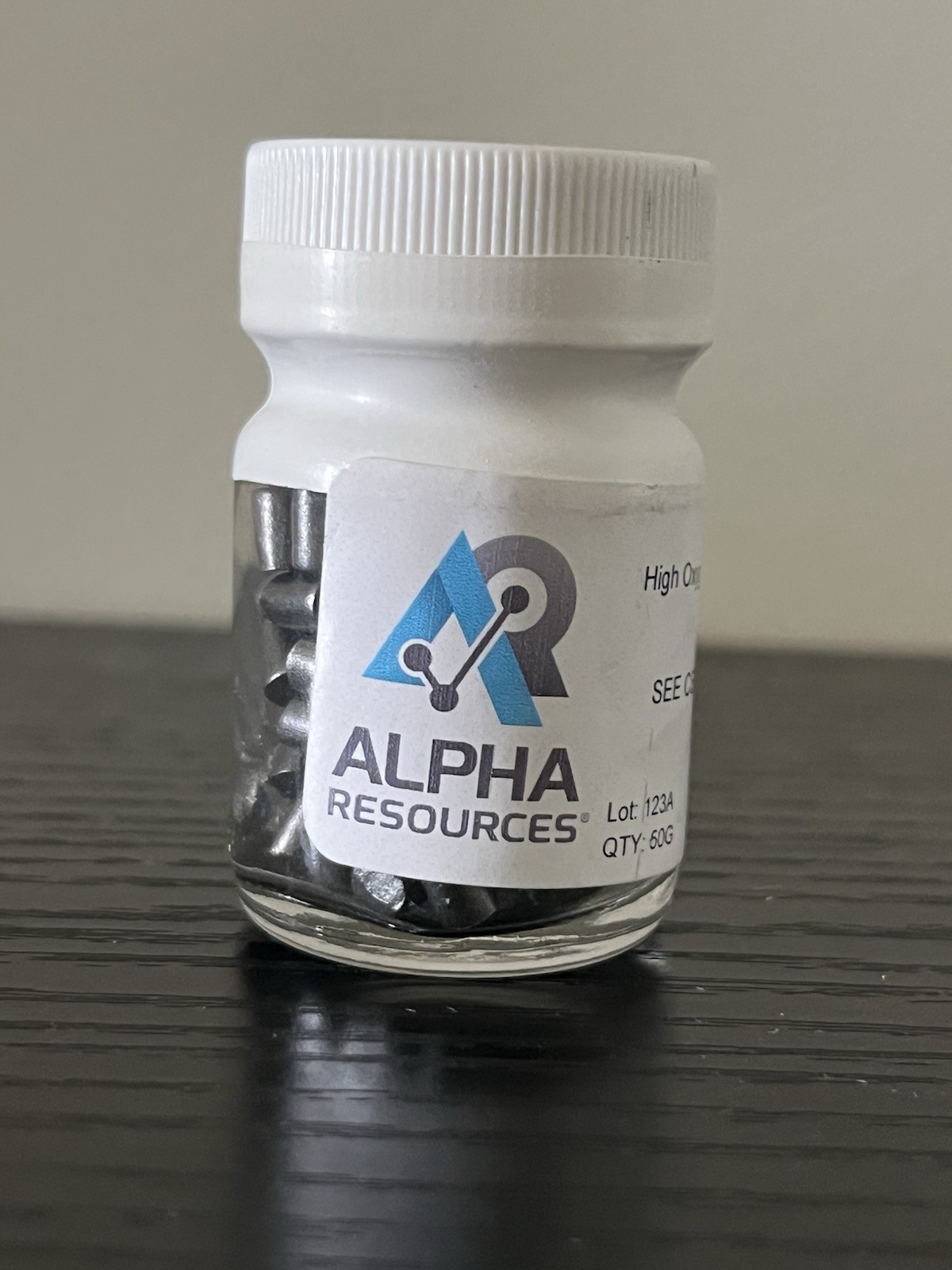 ALPHA RESOURCES AR676 O2/N2 Oxygen Nitrogen Steel Pin CRM Lot 123A – 100 Pins