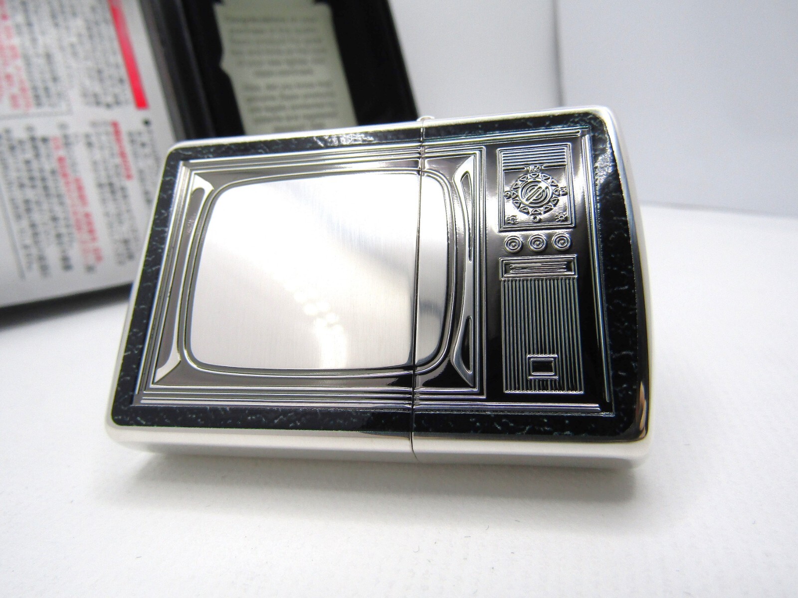 Antique Television Black Double Sides 2BK-TV Zippo MIB 2023
