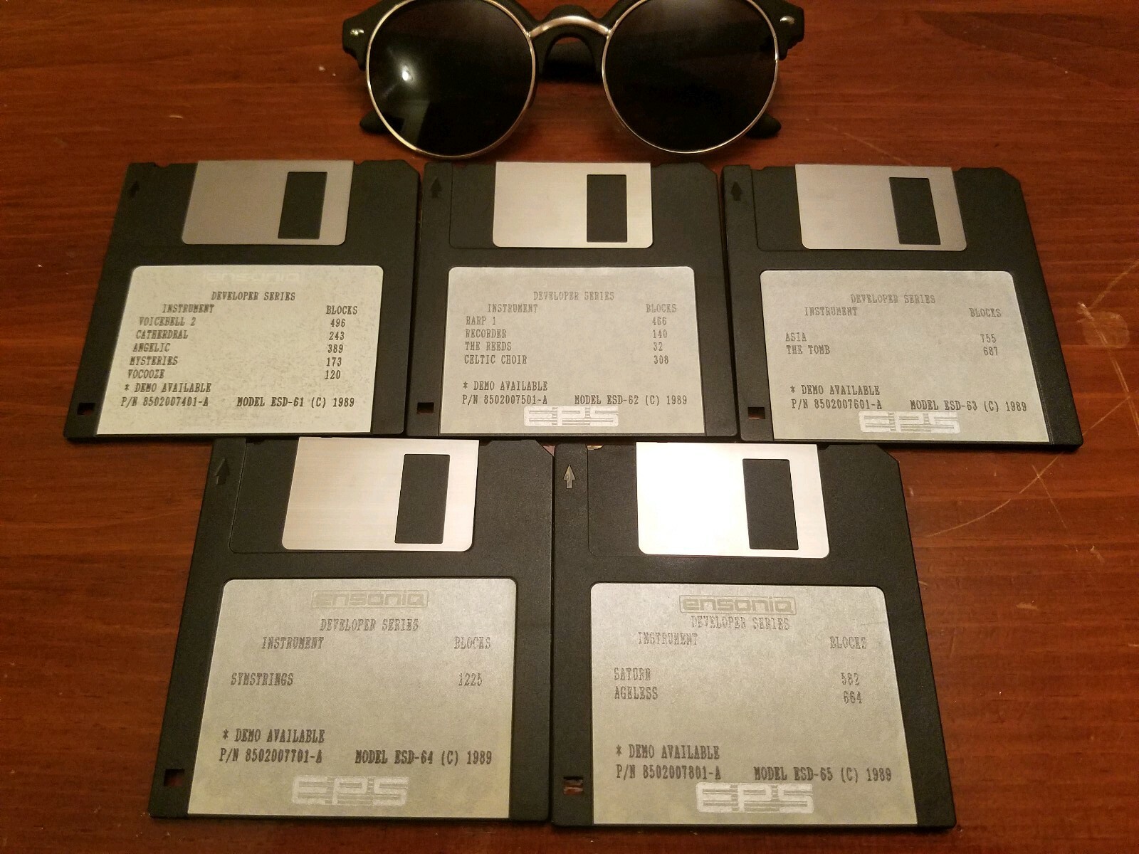 ENSONIQ EPS SOUND LIBRARY VOL #7 EPS  / EPS16+ / ASR 10/88 (10) DISK SET