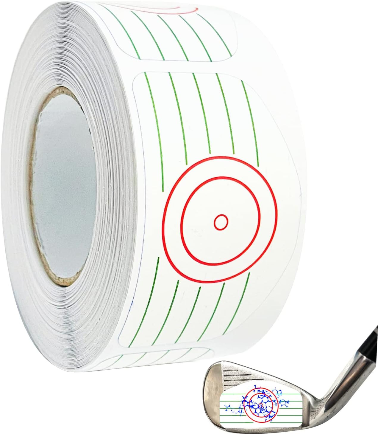 Golf Impact Tape Labels 250 Pcs/Roll Golf Impact Stickers for Swing Training ...