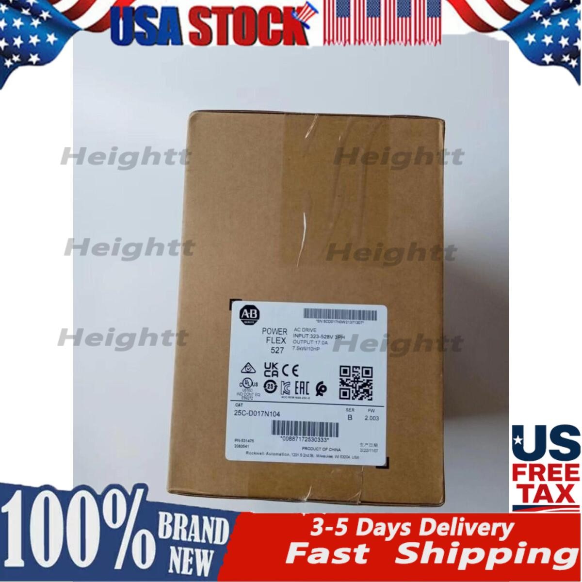 AB 25C-D017N104 PowerFlex 527 AC Drive 7.5KW 10HP 25CD017N104 US Free Tax