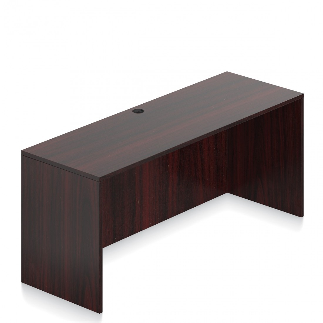 Offices To Go OTG No Pedestal Credenza Shell 24"d x 72"w American Mahogany Lam