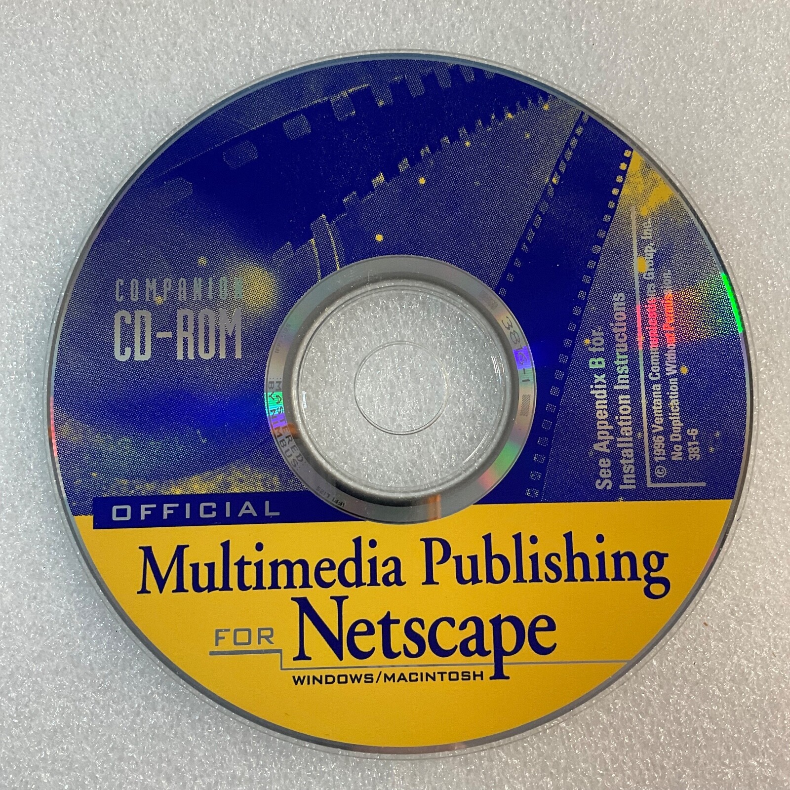 Official Multimedia Publishing For Netscape Window/Macintosh 1996 CD Rom