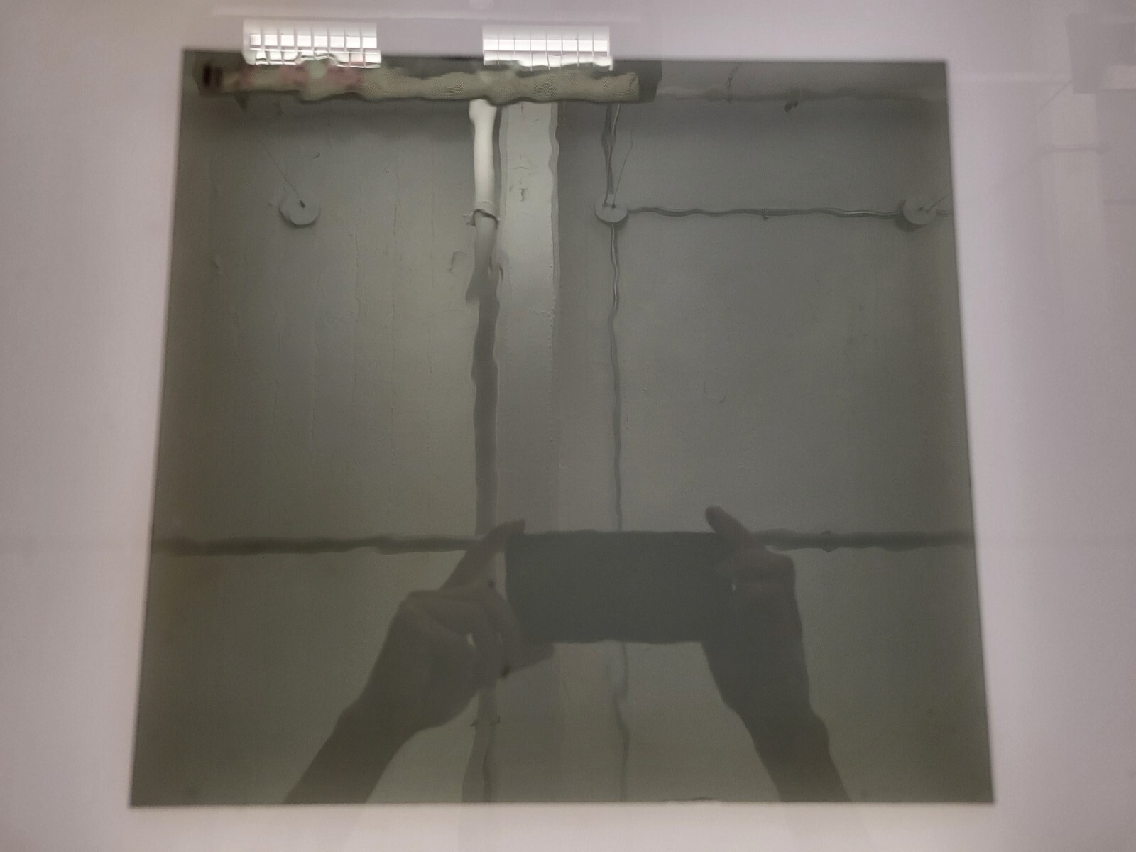 10.75x 11.75" Med Grey Antique Glass