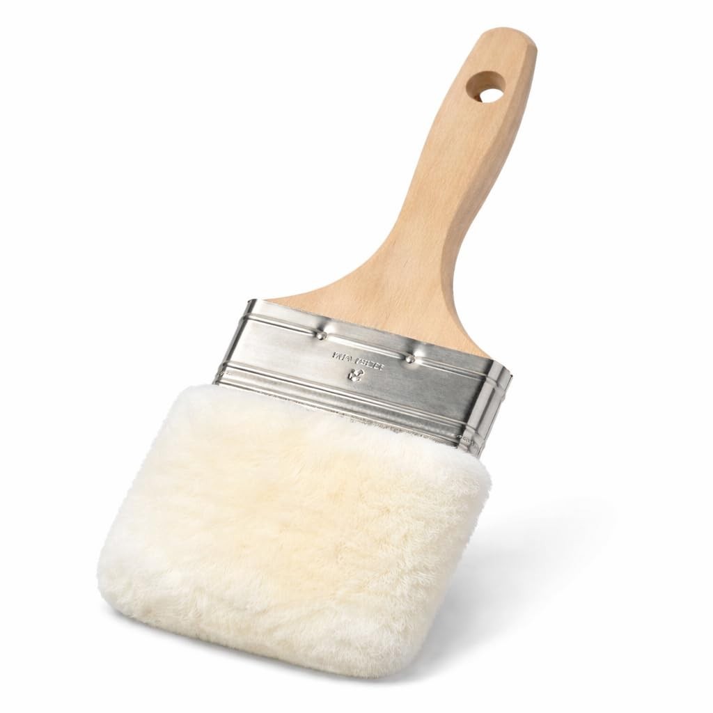 Lambskin Stain & Paint Brush - for use with All Latex and Oil Based Paints, S...
