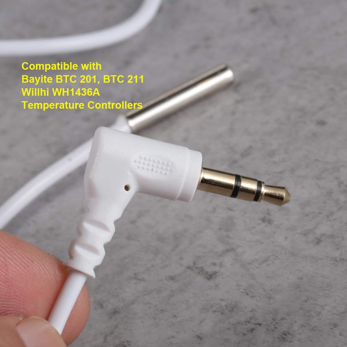 bayite NTC 10K Temperature Controller Probe Sensor with 3.5mm Audio Plug