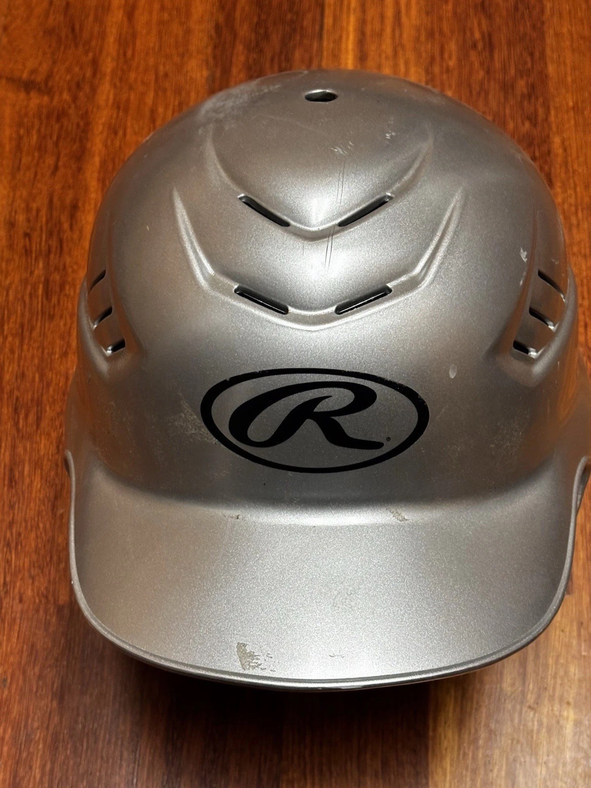 Used Rawlings RCFH Silver Baseball Softball Helmet Open Face Size 6 1/2-7 1/2
